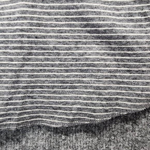 Madewell Men's Doubledown Henley Tee in Gray Stripe Cotton Size XL - Picture 5 of 14